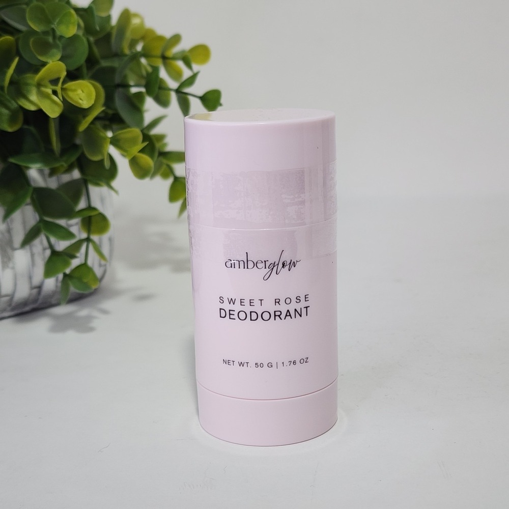 Amber Glow Sweet Rose Deodorant 1.76 oz / 50g - New and Sealed